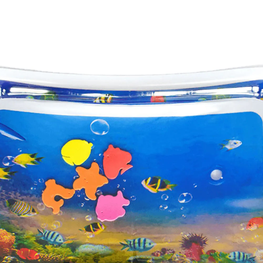 Water Sensory Play Mat With Fish For Bored Indoor Cats And Tummy Time