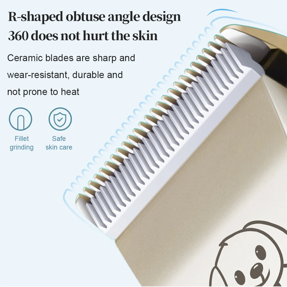Rechargeable Pet Hair Trimmer Clipper Grooming Kit For Cats And Dogs