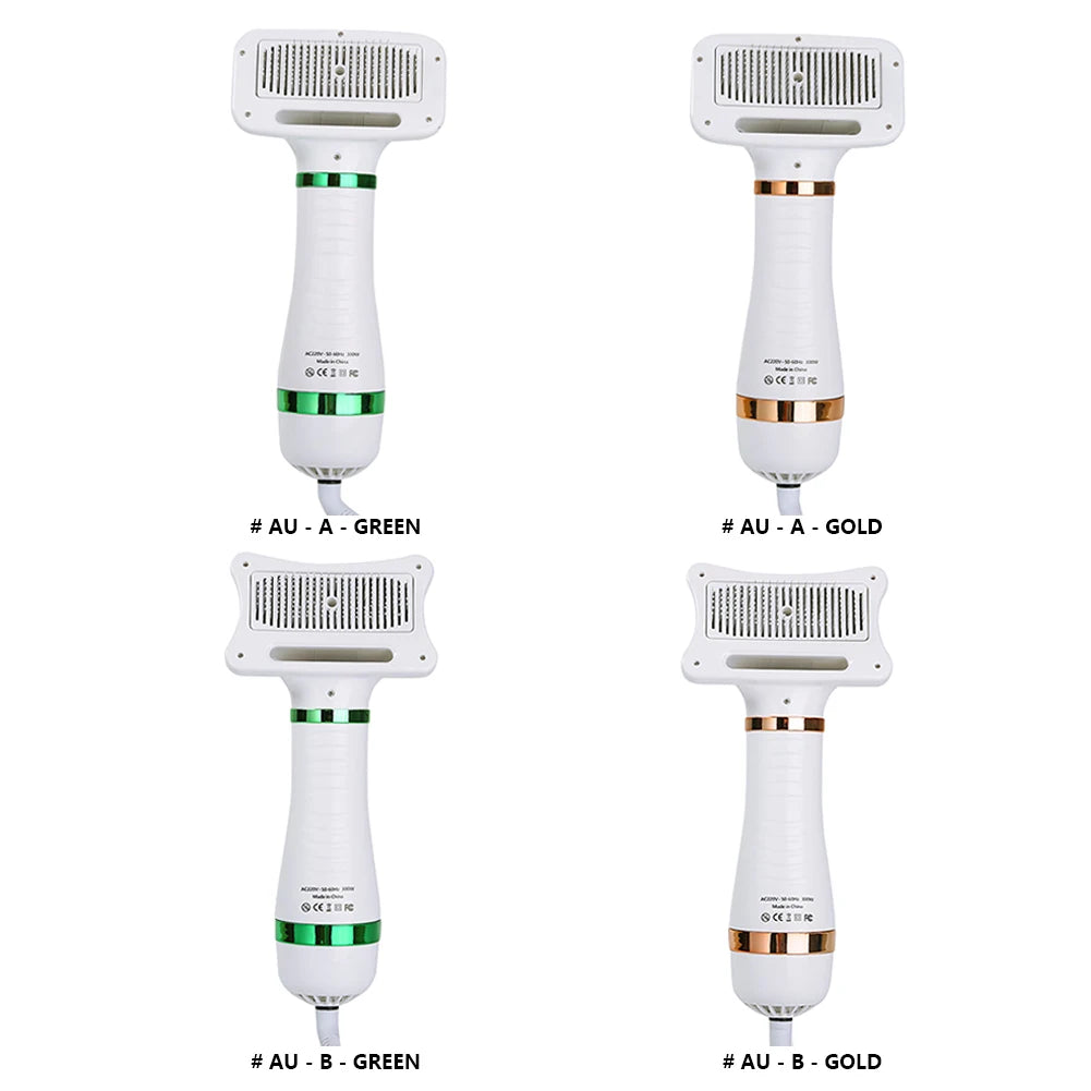 2 In 1 Dog Hair Dryer Comb Pet Grooming Tool With Adjustable Temperature