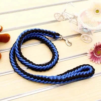 Heavy Duty Nylon Braided Dog Leash For Large Dogs Durable Walking Lead