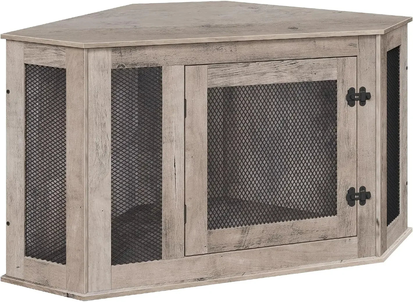 Corner Dog Crate Furniture End Table Wood Kennel For Indoor Use