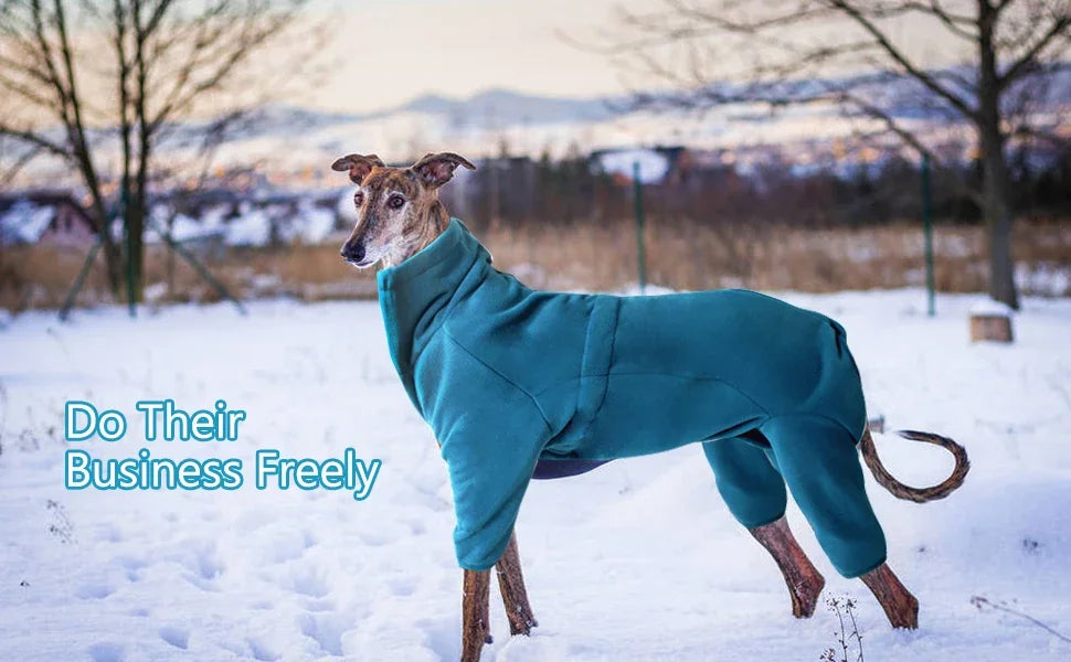 Soft Fleece Dog Pajamas Pullover Warm Winter Coat for Small to Large Dogs