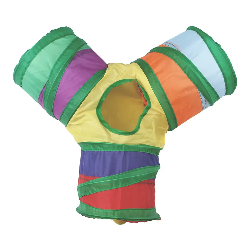 Guinea Pig Collapsible Tunnel Pet Toy for Small Animals and Cage Accessories