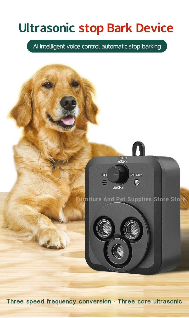 Ultrasonic Anti Barking Device With 3 Modes Auto Stop Barking For Dogs