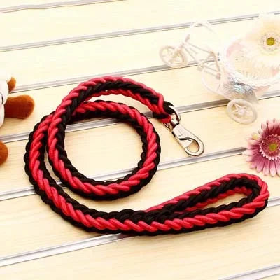 Heavy Duty Nylon Braided Dog Leash For Large Dogs Durable Walking Lead