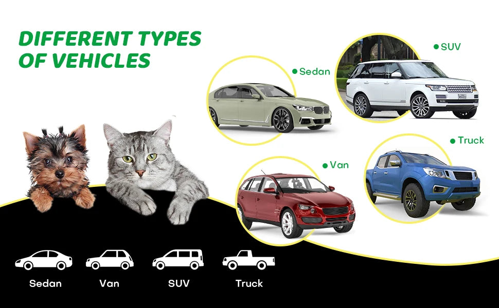 Waterproof Pet Car Seat Cushion For Dogs And Cats Rear Seat Safety Pad