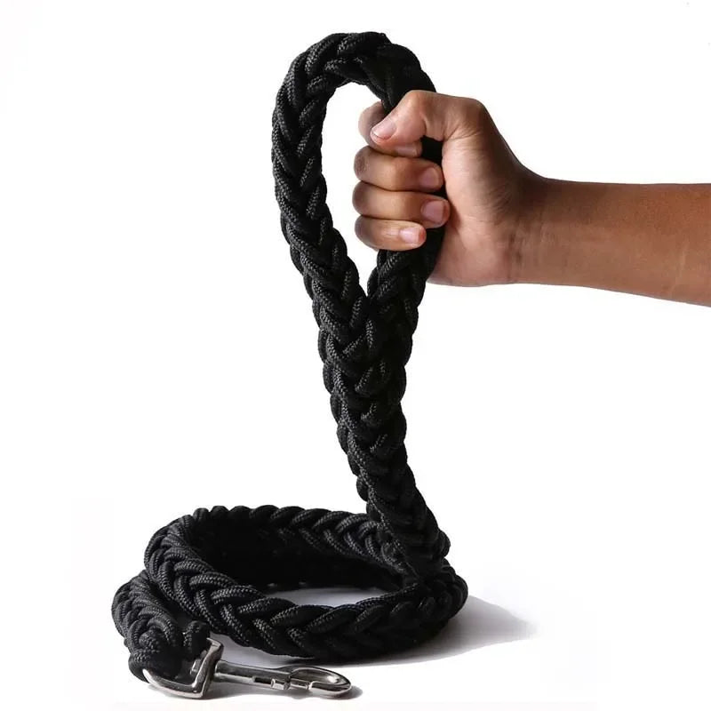 Heavy Duty Nylon Braided Dog Leash For Large Dogs Durable Walking Lead