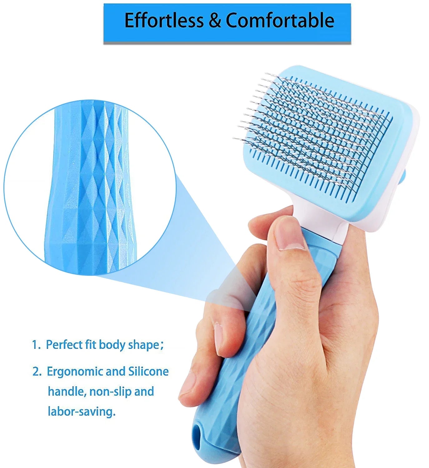 Dog Hair Remover Brush For Long Hair Pets Cat Hair Cleaner Grooming