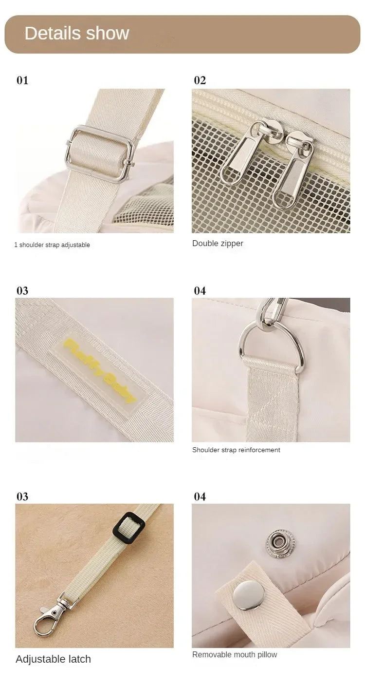 Dog Car Seat Booster for Car Armrest and Cat Carrier