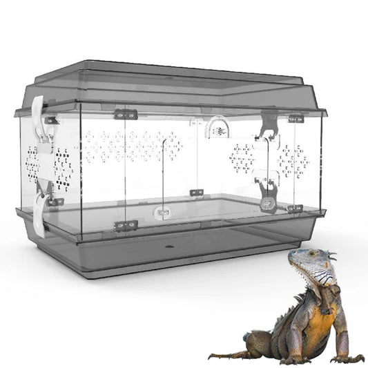 Acrylic Lizard Kennel Transparent Poison Spider Turtle Tank Reptile Breeding Cage Snakes Terrarium Lizard Growbox Pet Products