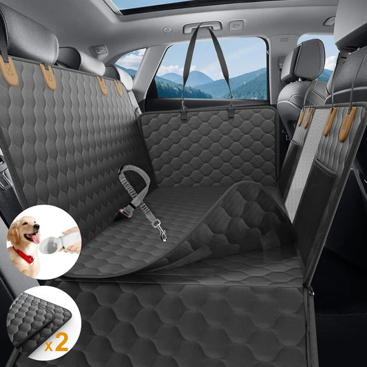 Waterproof Foldable Dog Car Seat Hammock Rear Seat Protector for Pets