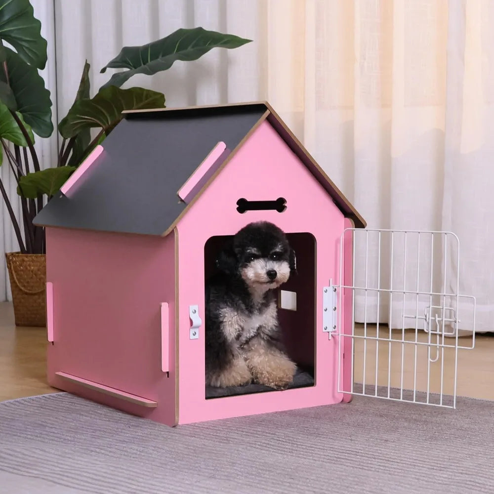 Cozy Wooden Indoor Dog House For Small Dogs And Cats