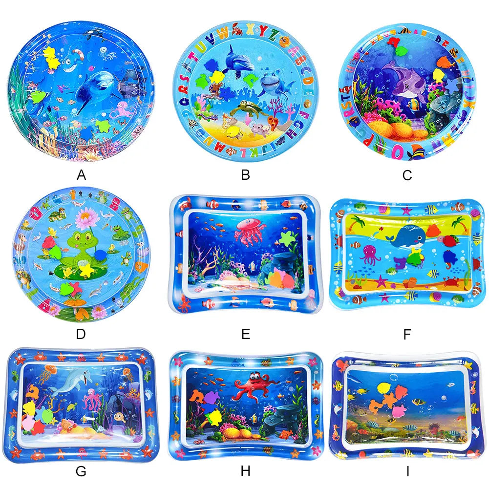 Water Sensory Play Mat With Fish For Bored Indoor Cats And Tummy Time