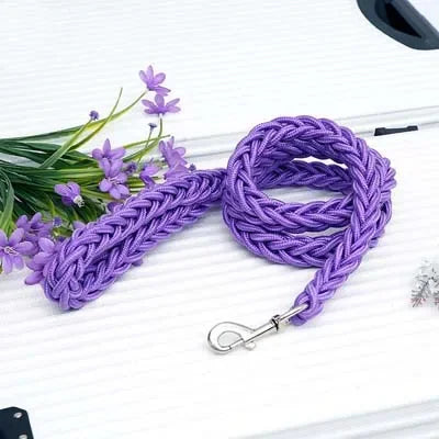 Heavy Duty Nylon Braided Dog Leash For Large Dogs Durable Walking Lead