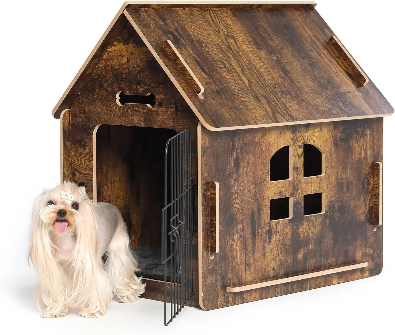 Cozy Wooden Indoor Dog House For Small Dogs And Cats