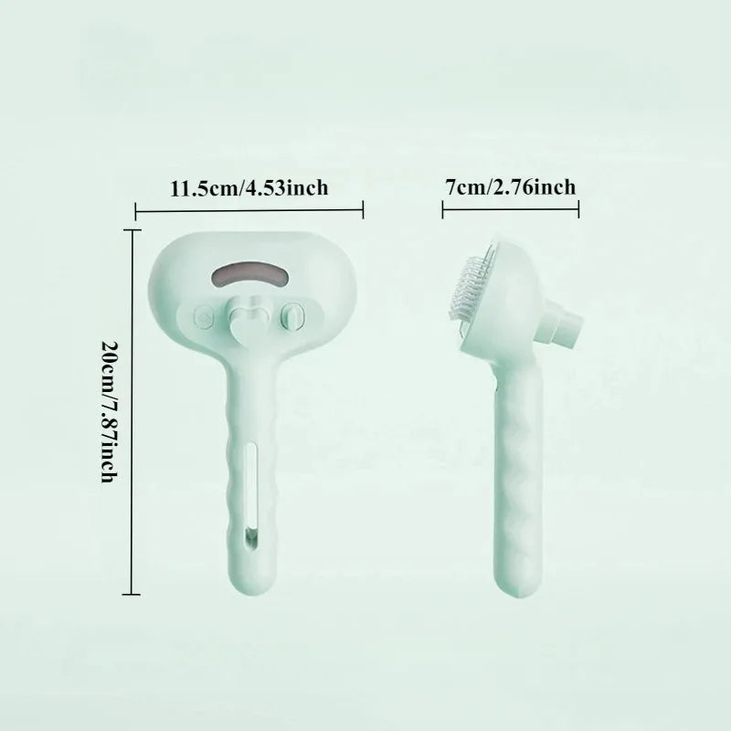 Pet Steam Massage Comb 3 In 1 Hair Removal Brush For Dogs And Cats USB