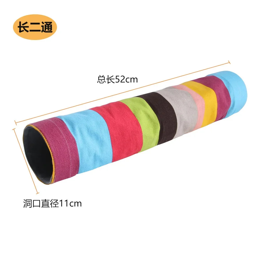 Guinea Pig Collapsible Tunnel Pet Toy for Small Animals and Cage Accessories