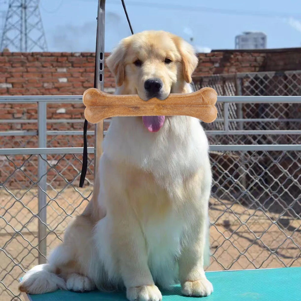 Leather Dog Chew Bone Teething Stick Non Toxic For Small Medium Large Dogs