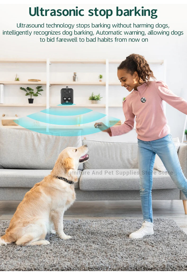 Ultrasonic Anti Barking Device With 3 Modes Auto Stop Barking For Dogs