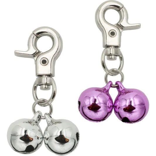 2 Pack Stainless Steel Dog And Cat Bell Necklace Pendant Charm For Pets