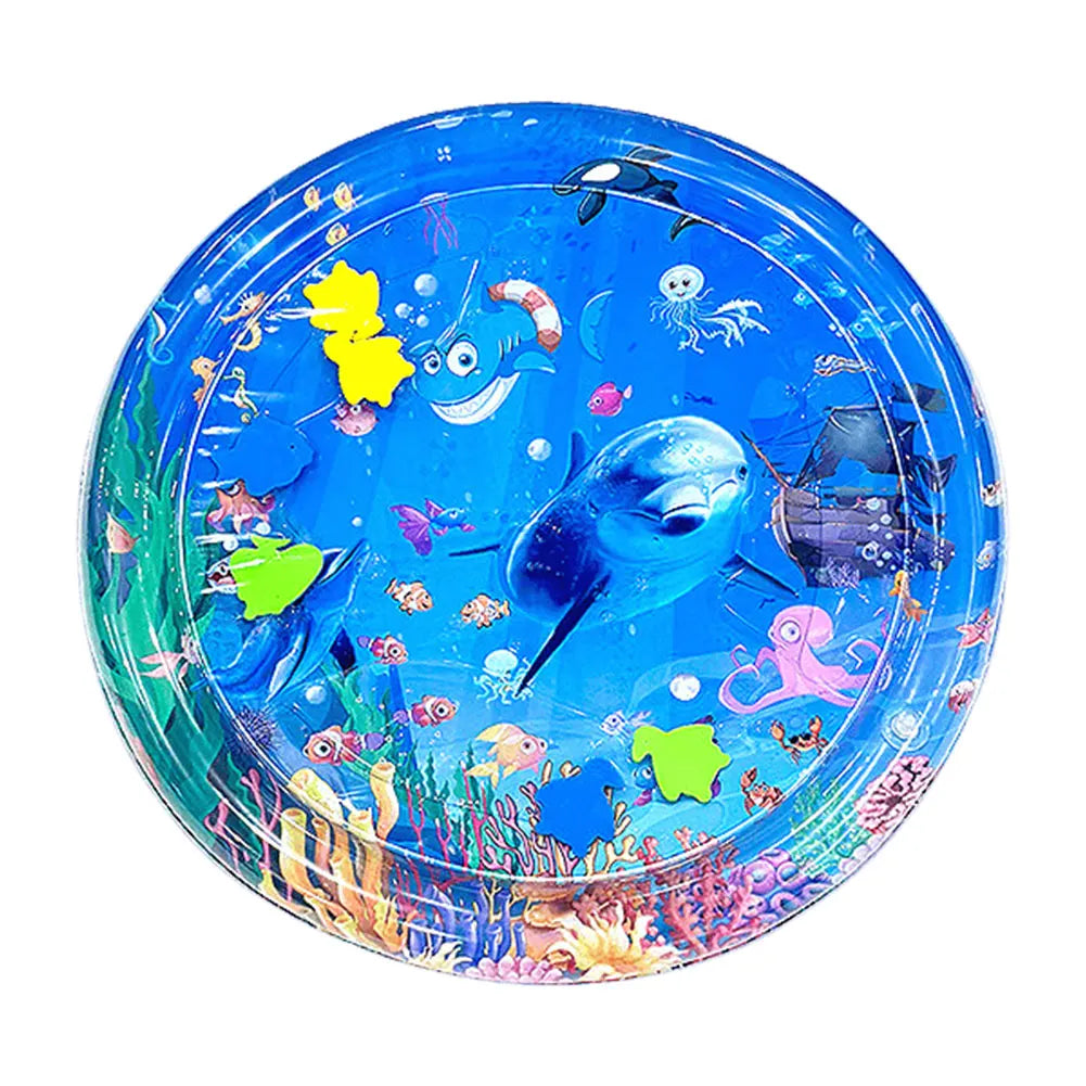 Water Sensory Play Mat With Fish For Bored Indoor Cats And Tummy Time