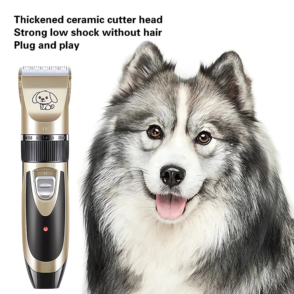 Rechargeable Pet Hair Trimmer Clipper Grooming Kit For Cats And Dogs
