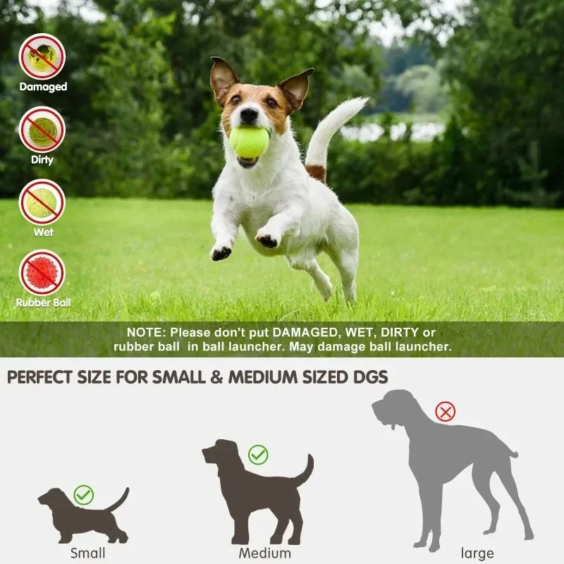 Automatic Dog Ball Launcher USB Rechargeable Chase Toy For Dogs