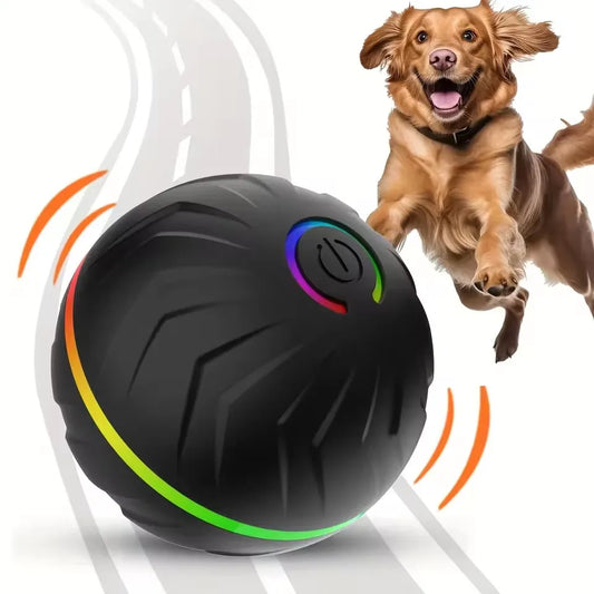 Dog Interactive Electric Rolling Ball Toy With Gravity Bouncing Action