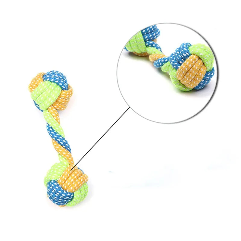 Bite Resistant Rope Knot Dog Chew Toys for Dental Cleaning and Boredom Relief