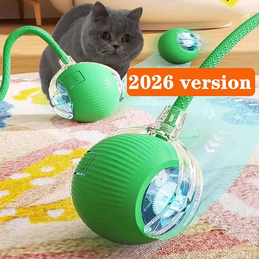 Smart Cat Interactive Ball Toy Automatic Rolling Rechargeable Kitten Toy