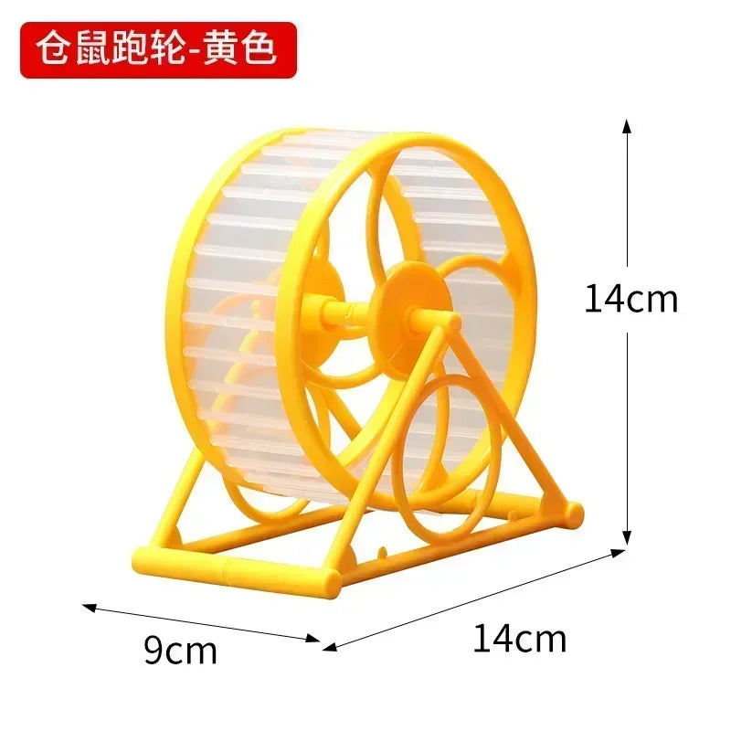 Silent Hamster Running Wheel Anti Jam With Stable Stand For Golden Bear Hamsters