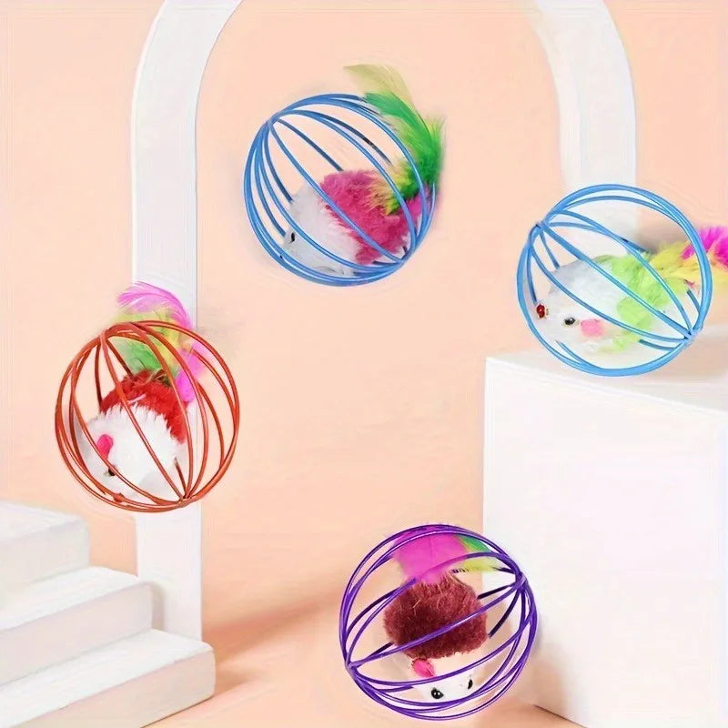 Interactive Cat Toy Kit 6x6cm With Catnip For Indoor Fun