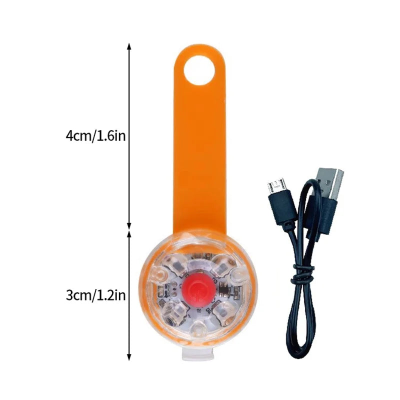 USB Rechargeable LED Dog Collar With 3 Modes For Safe Night Walking