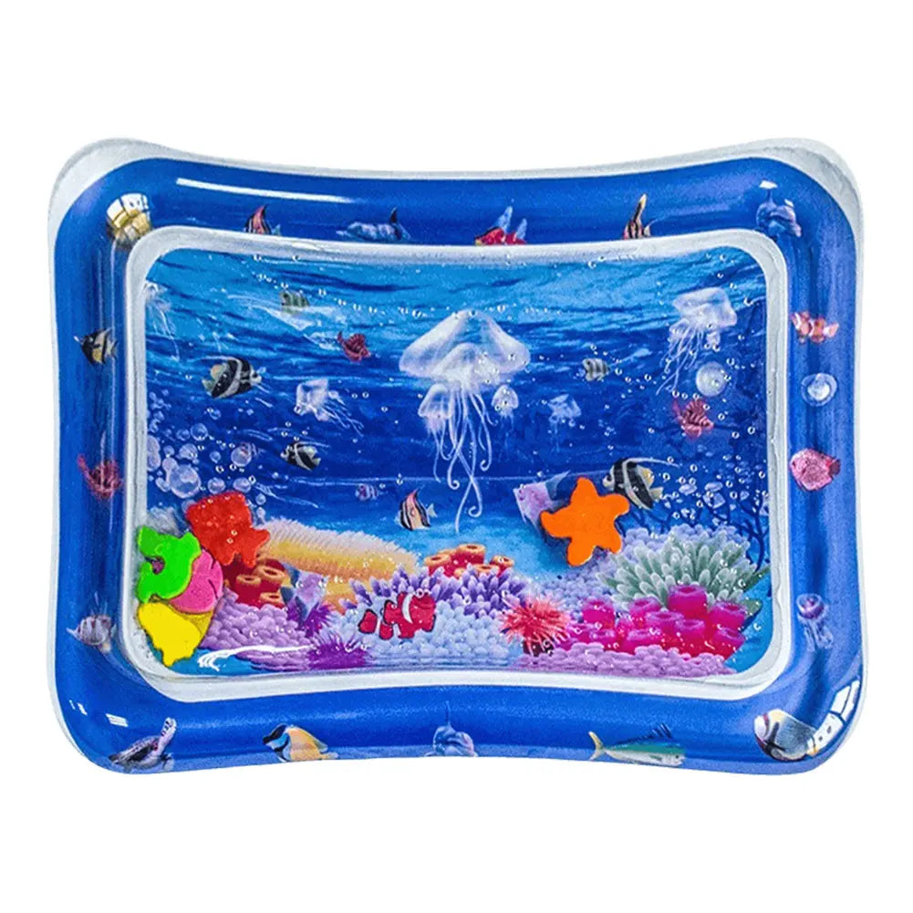 Water Sensory Play Mat With Fish For Bored Indoor Cats And Tummy Time