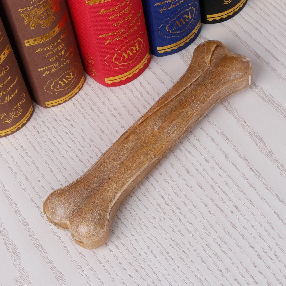 Leather Dog Chew Bone Teething Stick Non Toxic For Small Medium Large Dogs