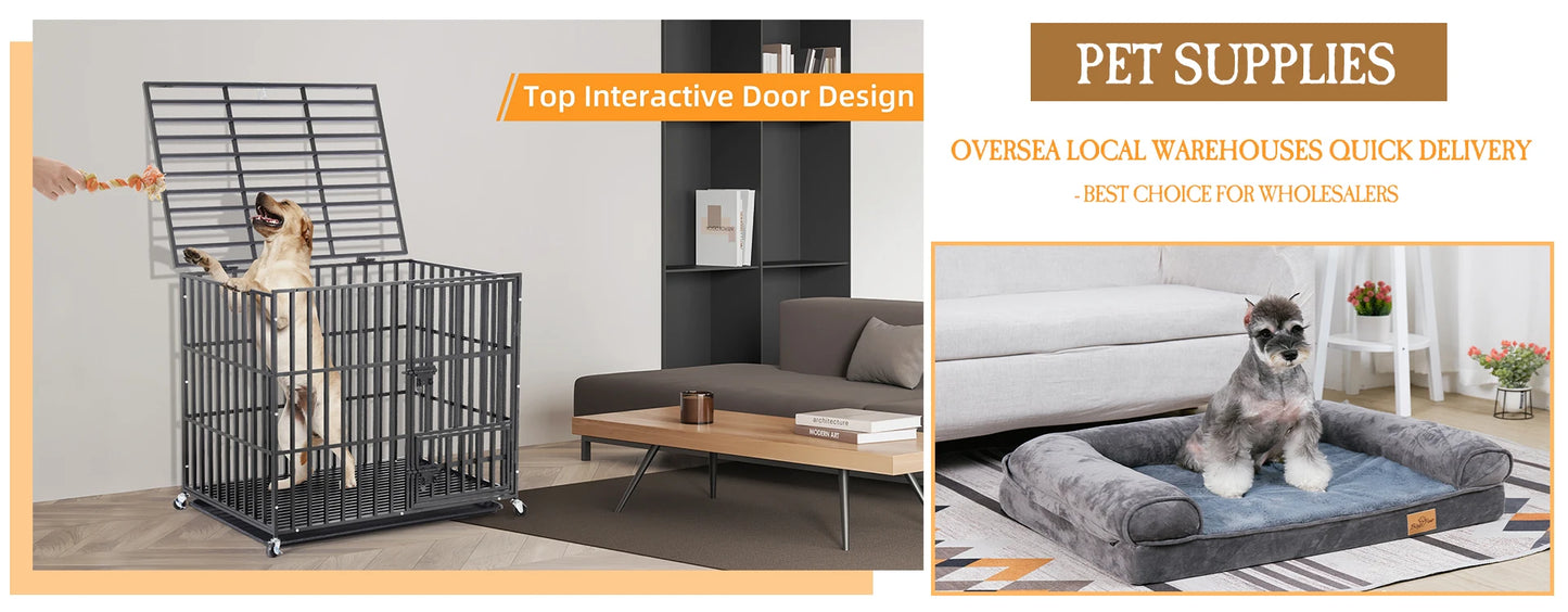 Heavy Duty 8 Panel Dog Playpen Outdoor Indoor Metal Fence With Waterproof Pad