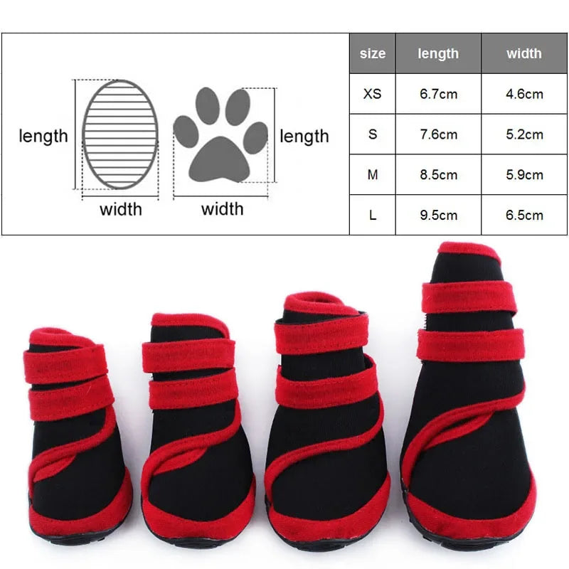 Waterproof Non Slip Dog Boots Winter Outdoor Snow Shoes For Large Dogs