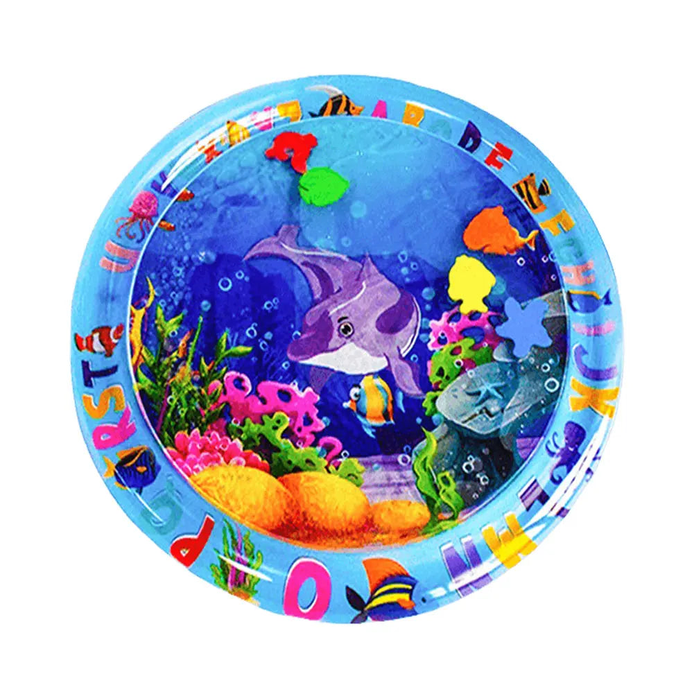 Water Sensory Play Mat With Fish For Bored Indoor Cats And Tummy Time