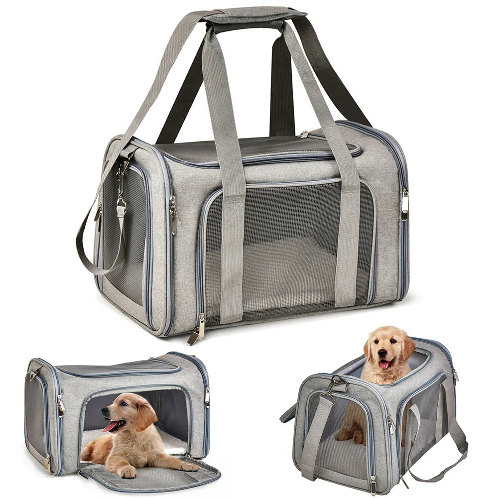 Airline Approved Soft Sided Dog Carrier Backpack For Small Dogs And Cats