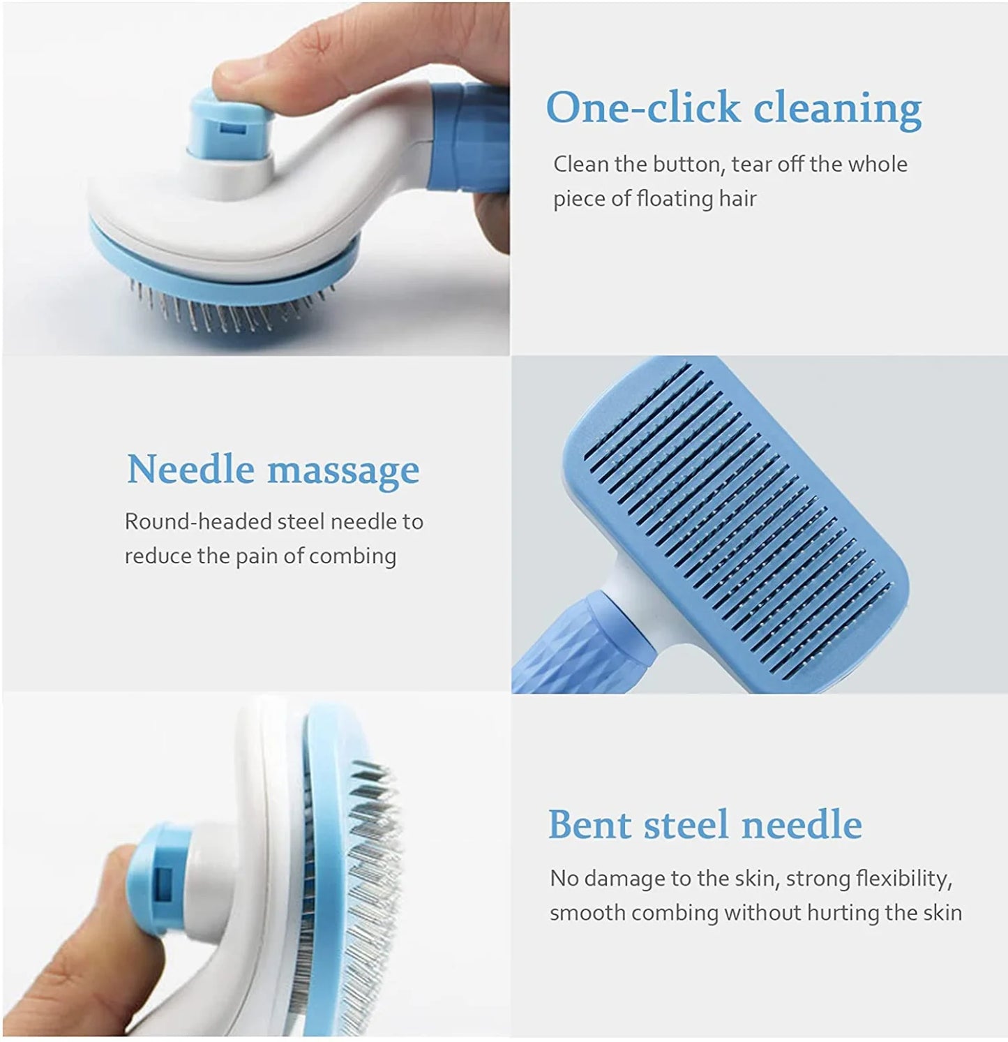 Dog Hair Remover Brush For Long Hair Pets Cat Hair Cleaner Grooming